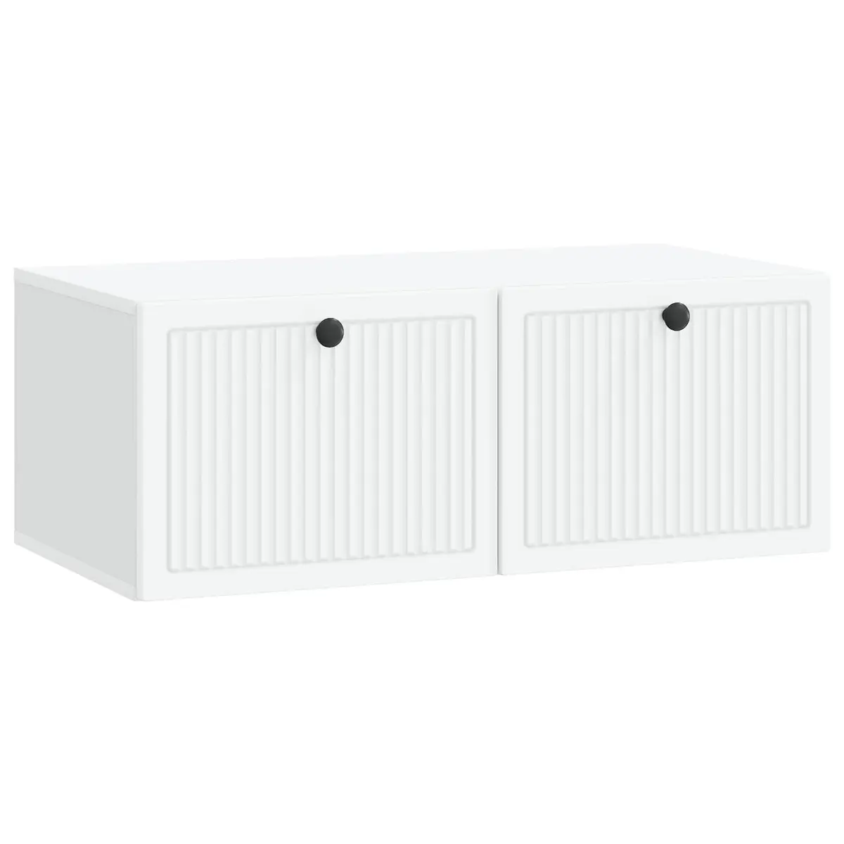 Wall-Mounted TV Cabinet White Modern Living Room Storage Engineered Wood 78.5cm