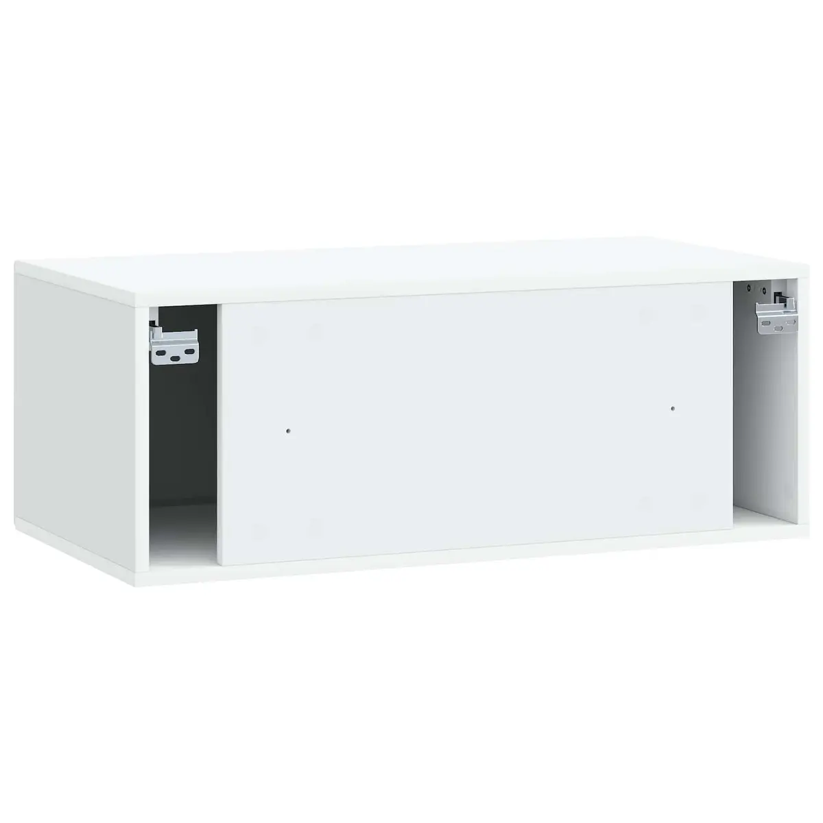 Wall-Mounted TV Cabinet White Modern Living Room Storage Engineered Wood 78.5cm