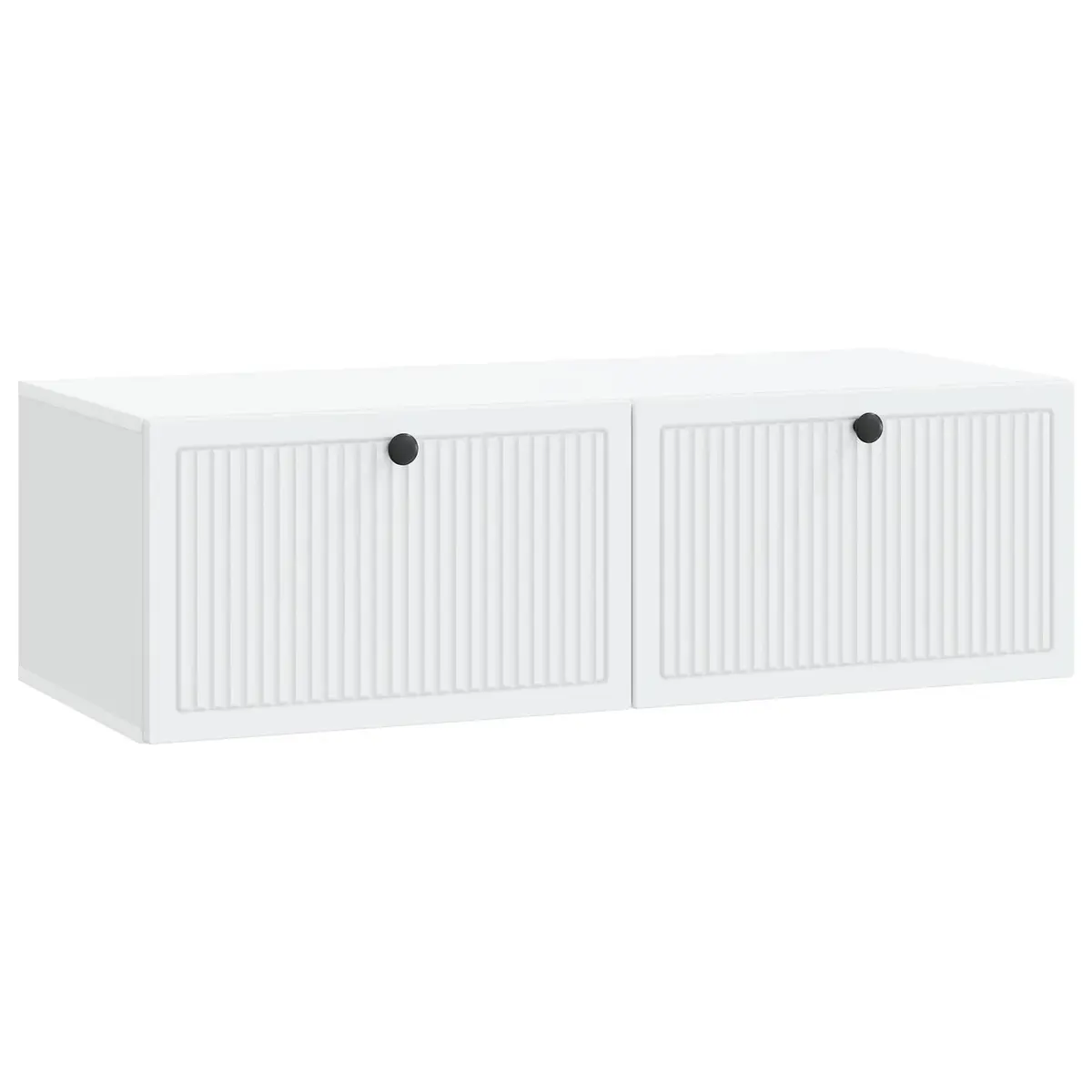 Wall-Mounted TV Cabinet White Modern 98cm Engineered Wood