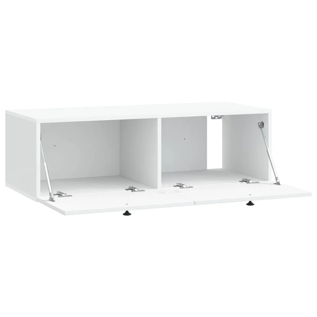 Wall-Mounted TV Cabinet White Modern 98cm Engineered Wood