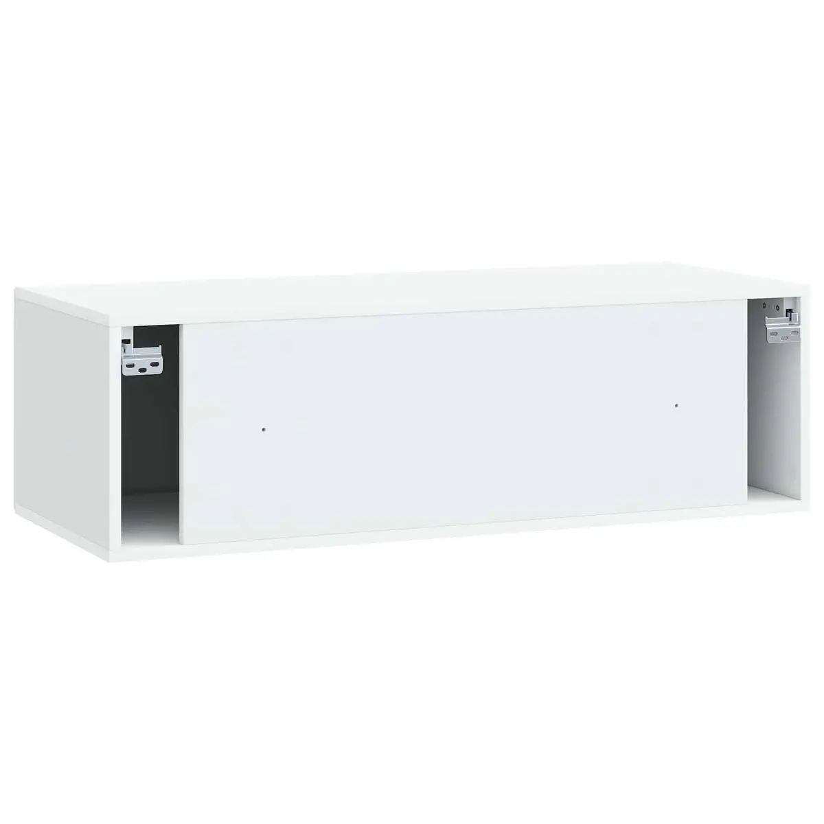 Wall-Mounted TV Cabinet White Modern 98cm Engineered Wood