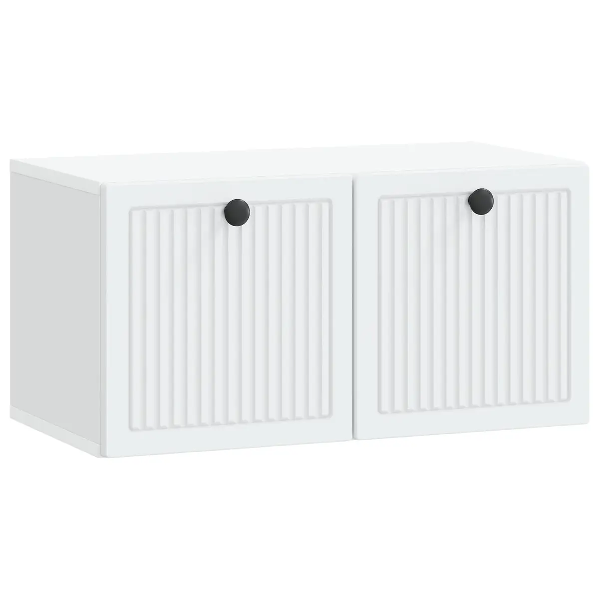 Wall-Mounted TV Cabinet in White