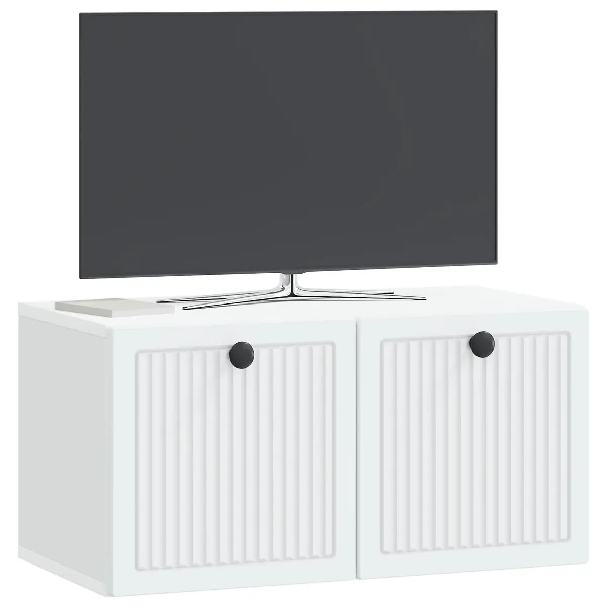 Wall-Mounted TV Cabinet in White
