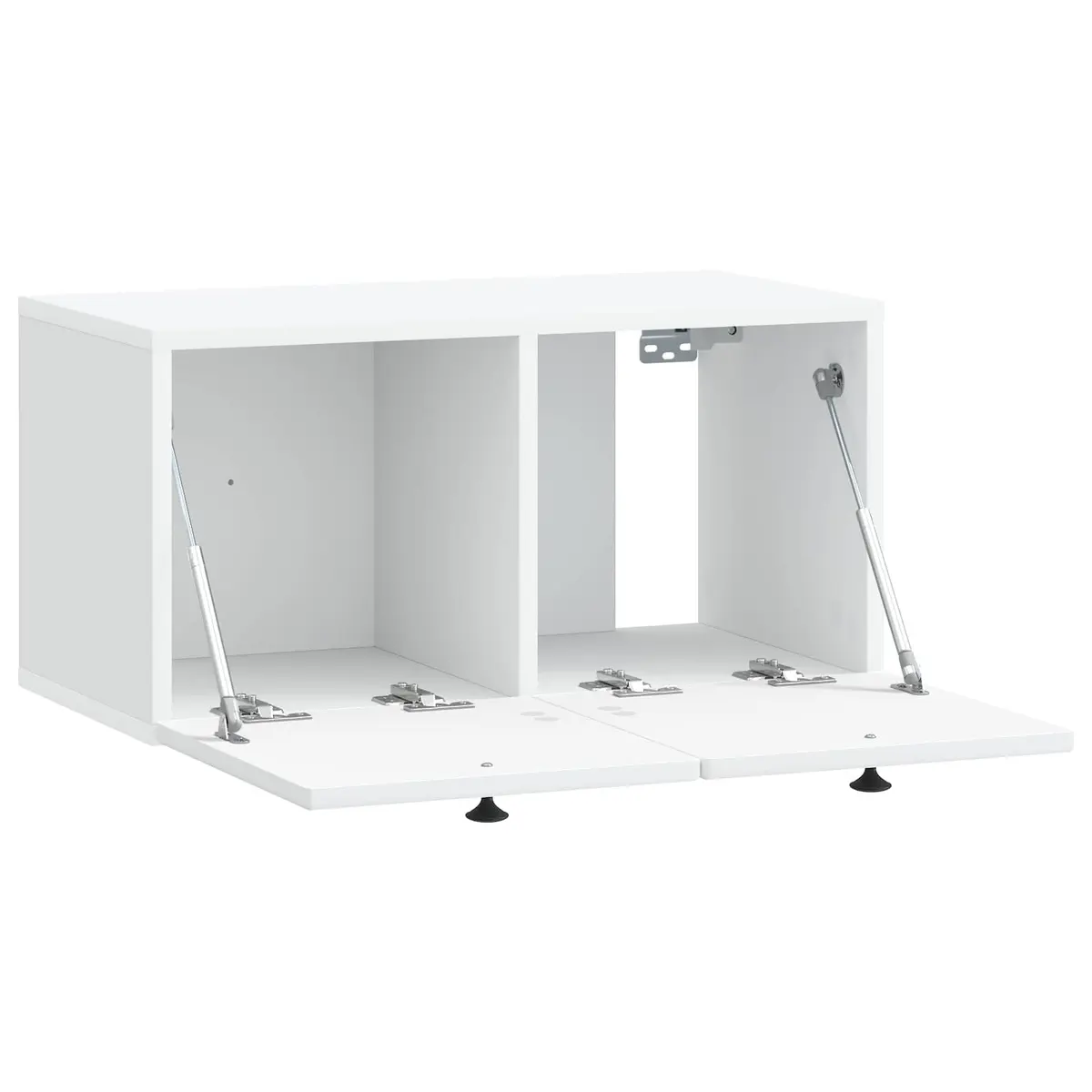Wall-Mounted TV Cabinet in White