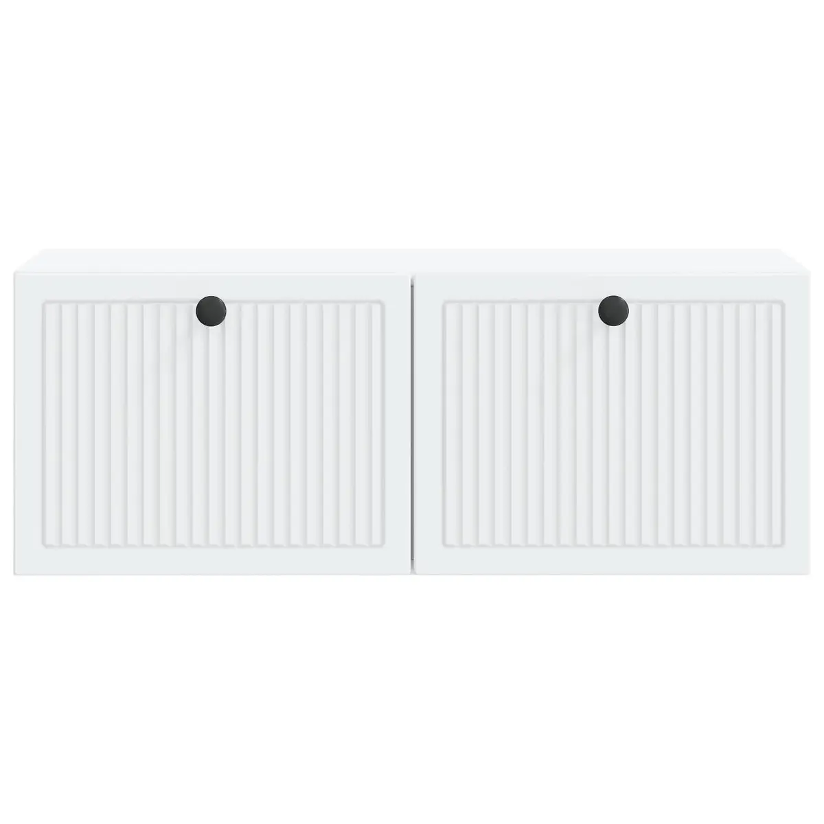 White Wall-Mounted TV Cabinet for Living Spaces