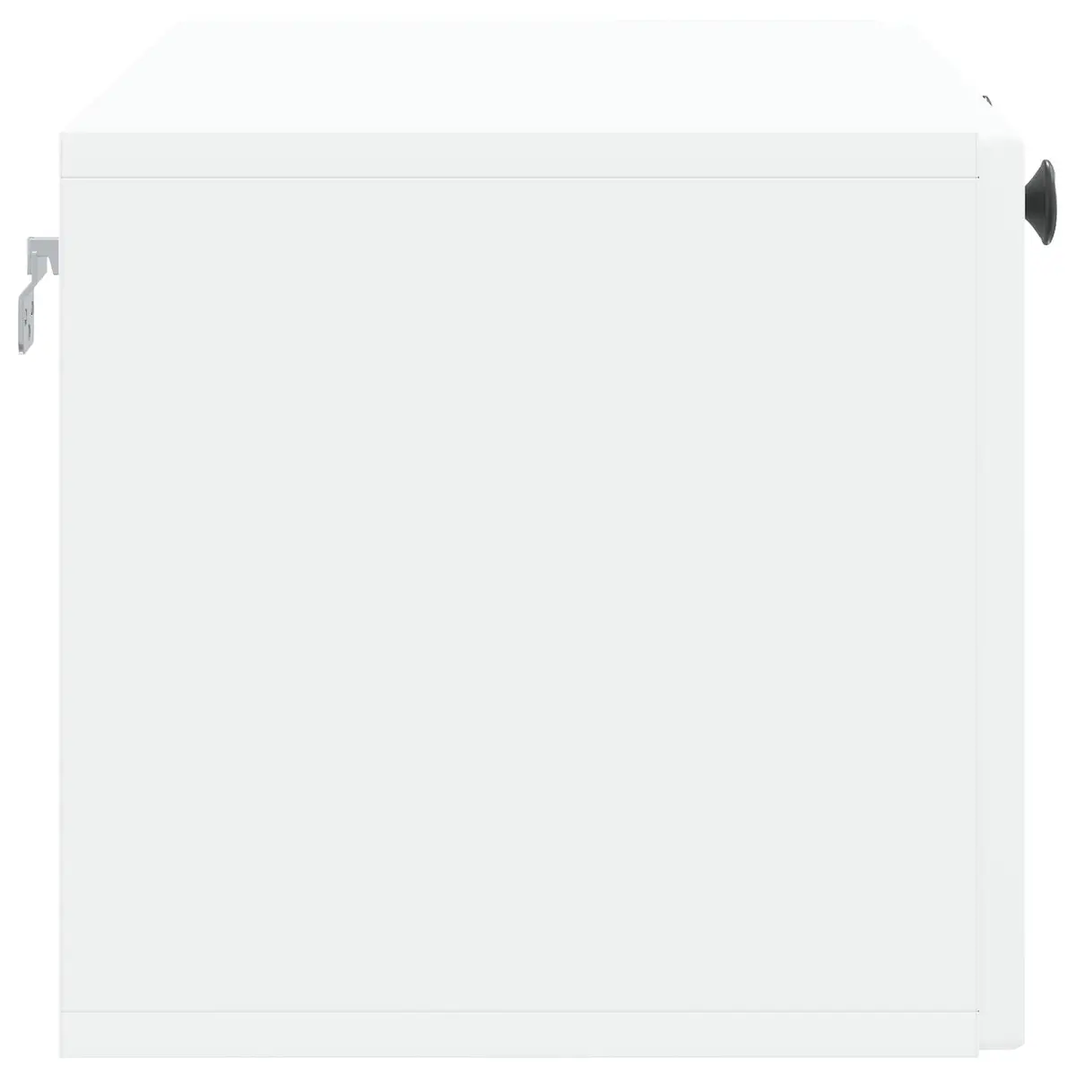 White Wall-Mounted TV Cabinet for Living Spaces