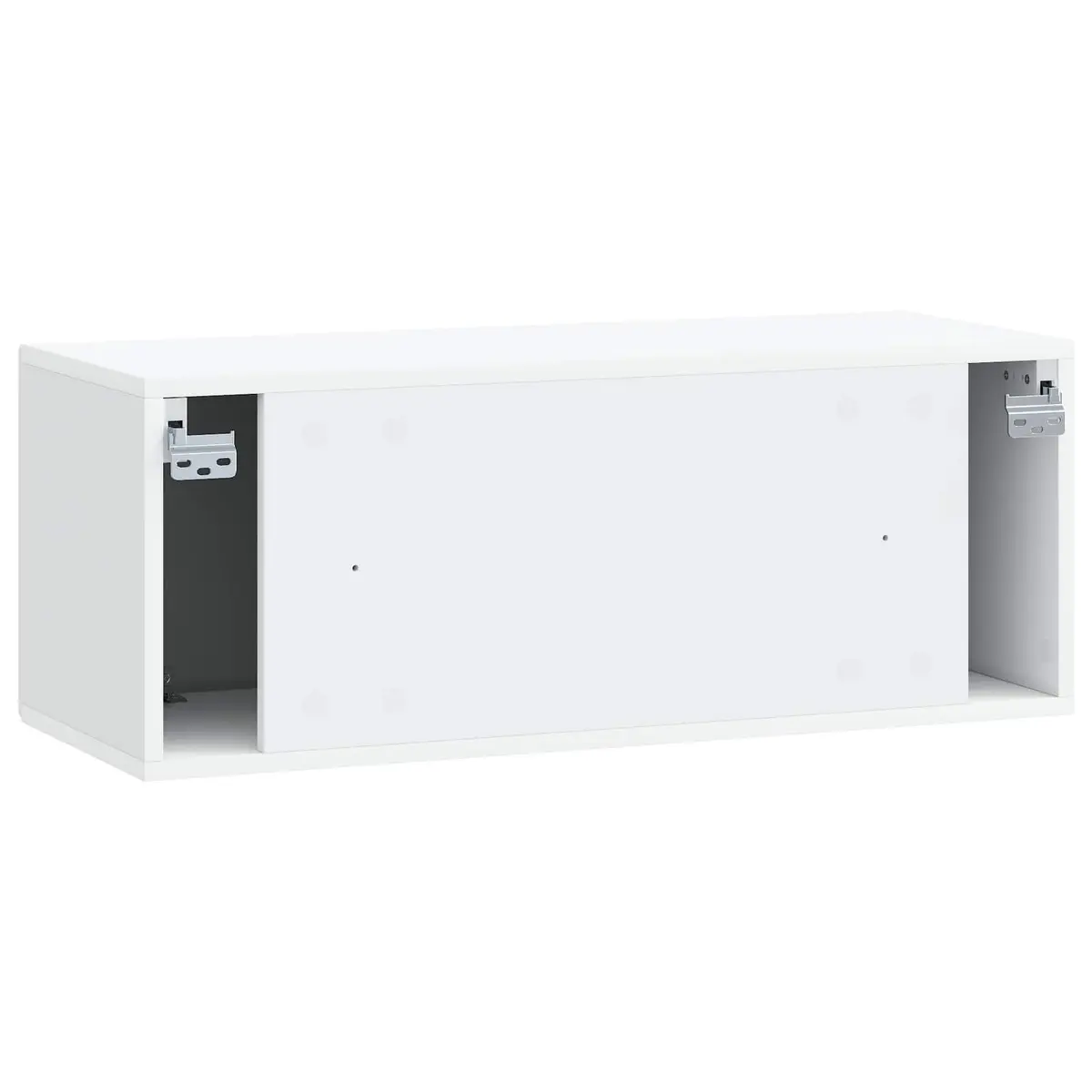 White Wall-Mounted TV Cabinet for Living Spaces