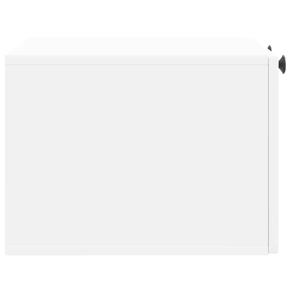 Wall-Mounted TV Cabinet White Modern Living Room Storage Engineered Wood