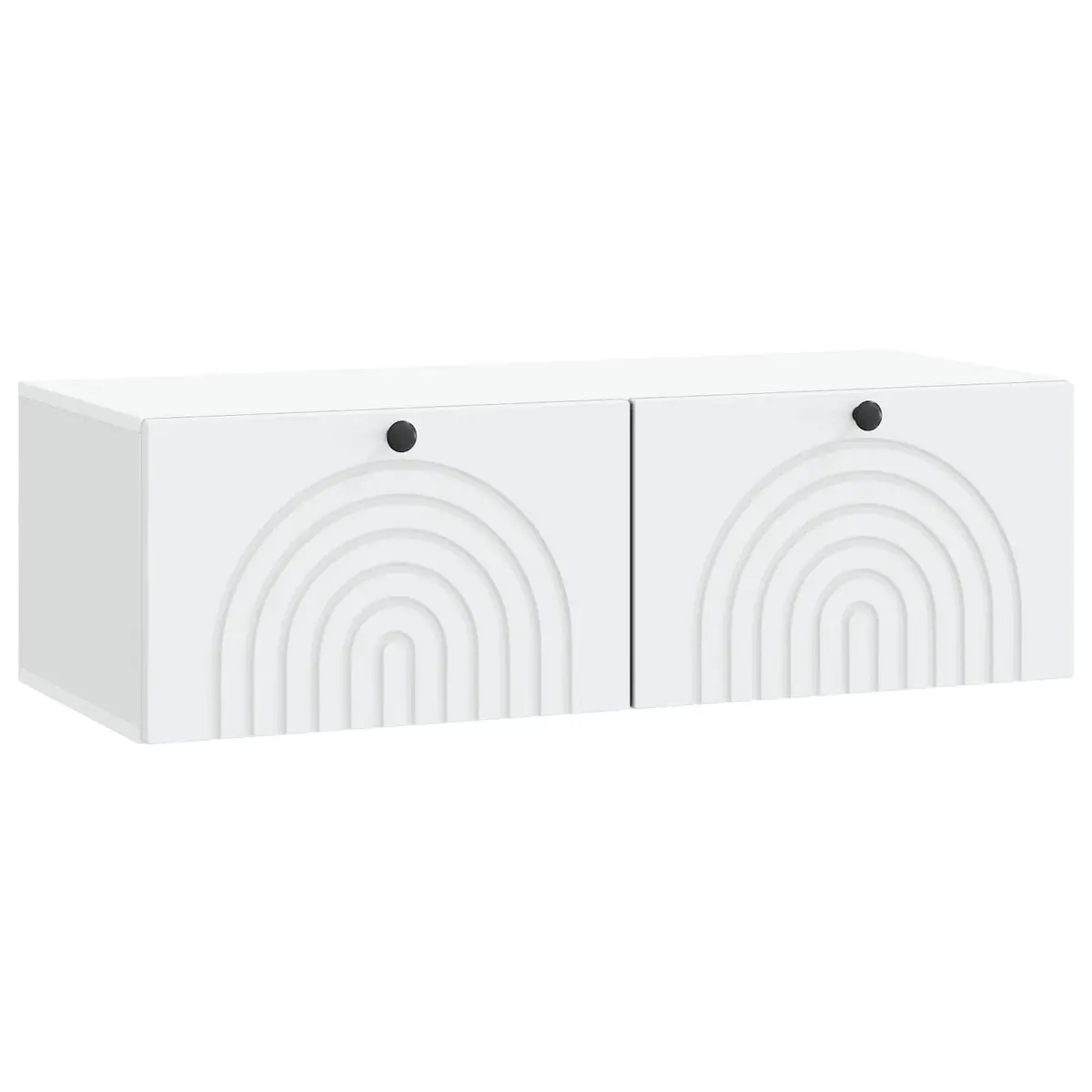 Wall-Mounted TV Cabinet White 99 x 41 x 30 cm Engineered Wood Storage Unit