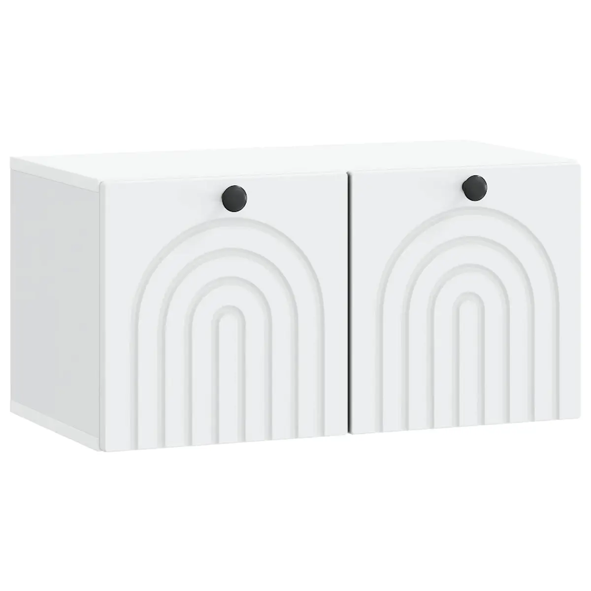 Wall-Mounted TV Cabinet in White 59.5 x 31 x 30 cm