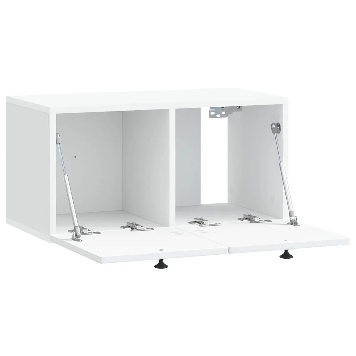 Wall-Mounted TV Cabinet in White 59.5 x 31 x 30 cm