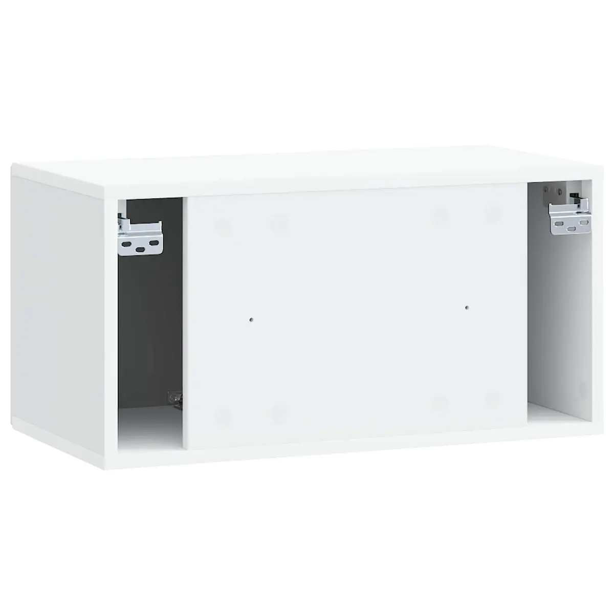 Wall-Mounted TV Cabinet in White 59.5 x 31 x 30 cm