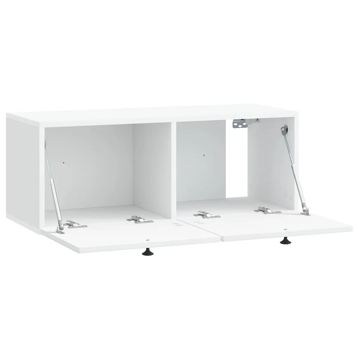 White Wall-Mounted TV Cabinet for Living Room