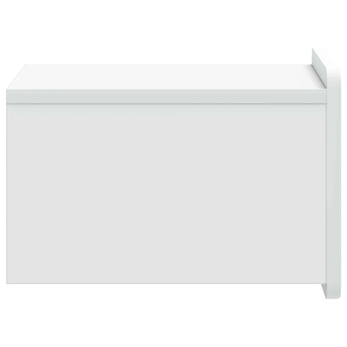 Wall-Mounted Bedside Cabinet White Vintage-Inspired Contemporary 33 x 34.5 x 24 cm Engineered Wood