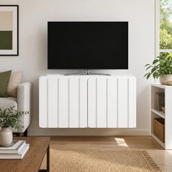 Wall-Mounted TV Cabinet in White 59.5 x 41 x 30 cm