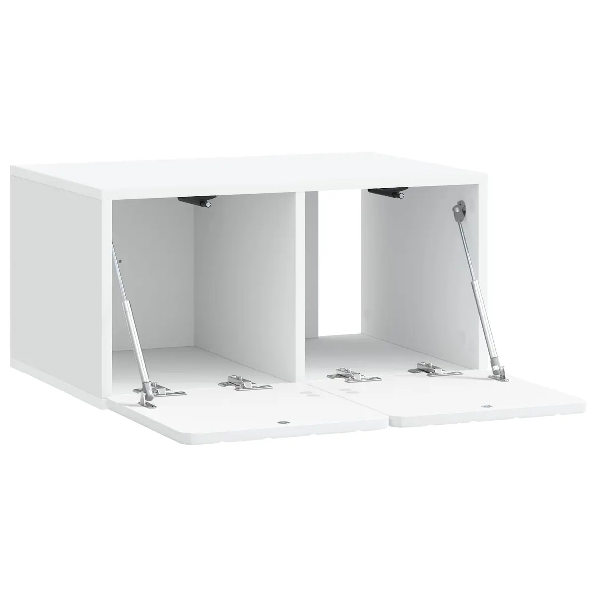 Wall-Mounted TV Cabinet Modern Minimalist 59.5 x 41 x 30 cm Engineered Wood White