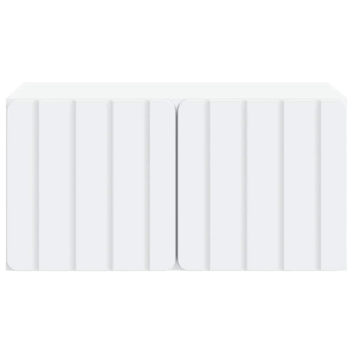 Wall-Mounted TV Cabinet Modern Minimalist 59.5 x 41 x 30 cm Engineered Wood White