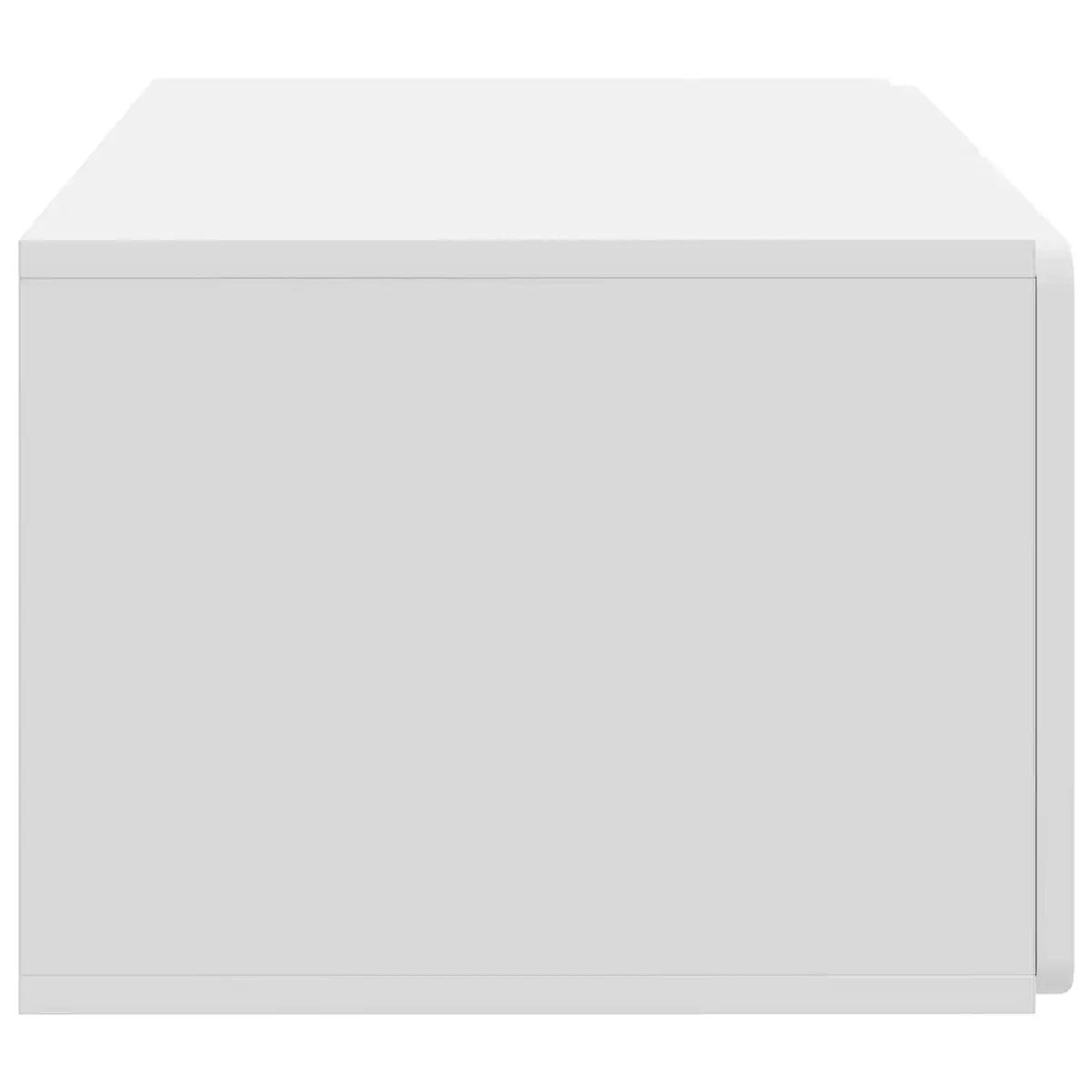 Wall-Mounted TV Cabinet Modern Minimalist 59.5 x 41 x 30 cm Engineered Wood White