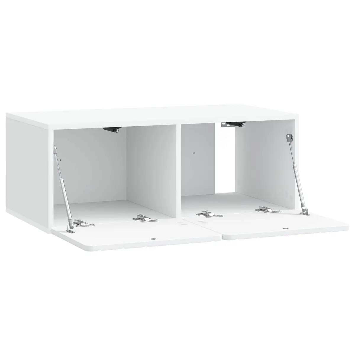 Wall-Mounted TV Cabinet 78.5 x 41 x 30 cm White Storage Unit Modern Design