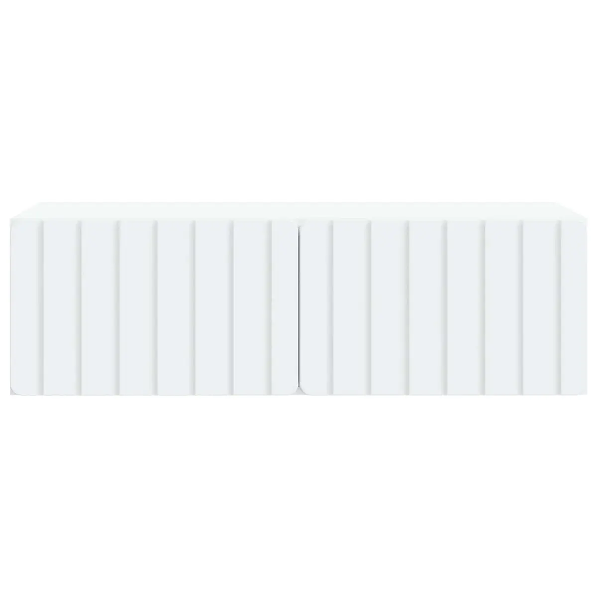 White Wall-Mounted TV Cabinet for Living Rooms