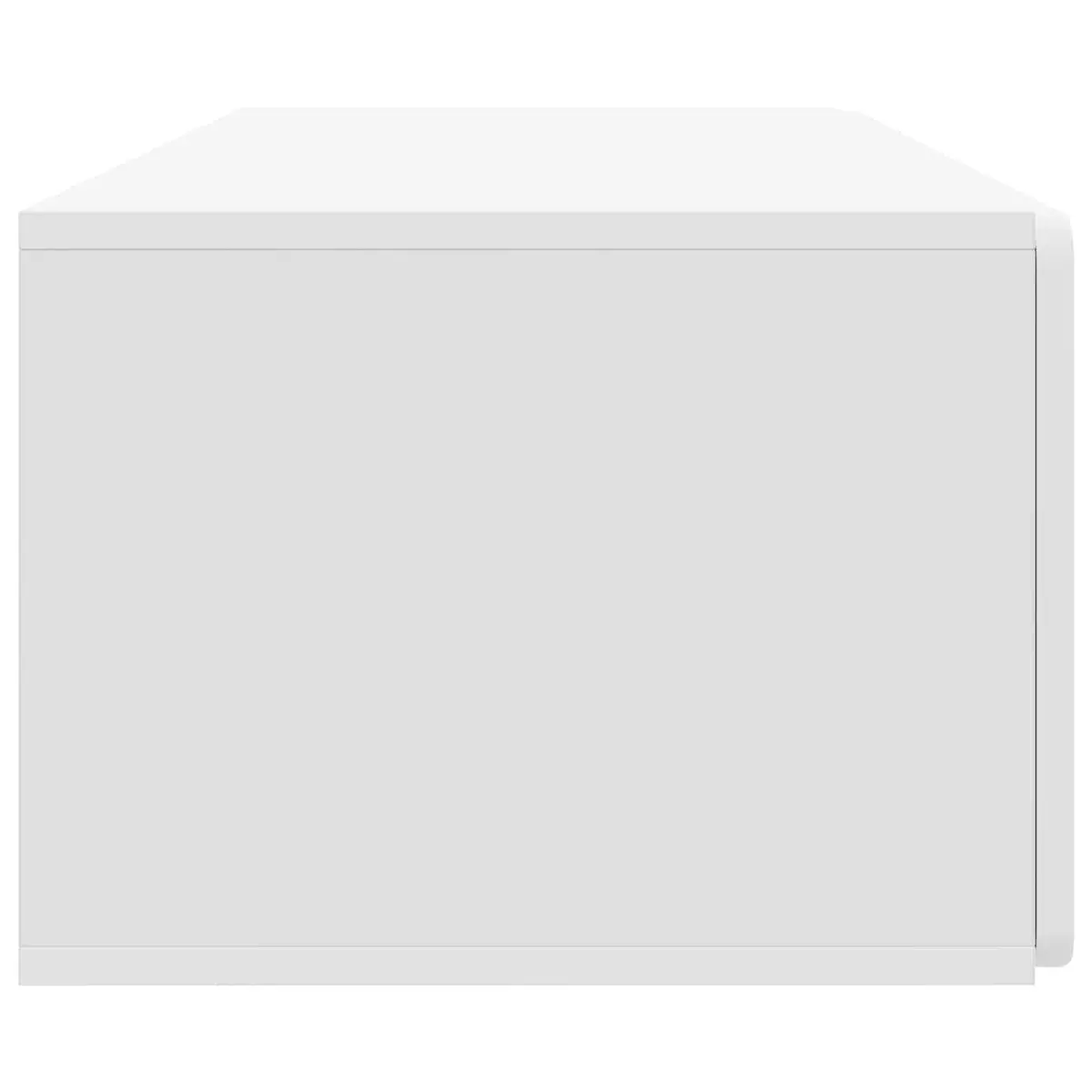 White Wall-Mounted TV Cabinet for Living Rooms