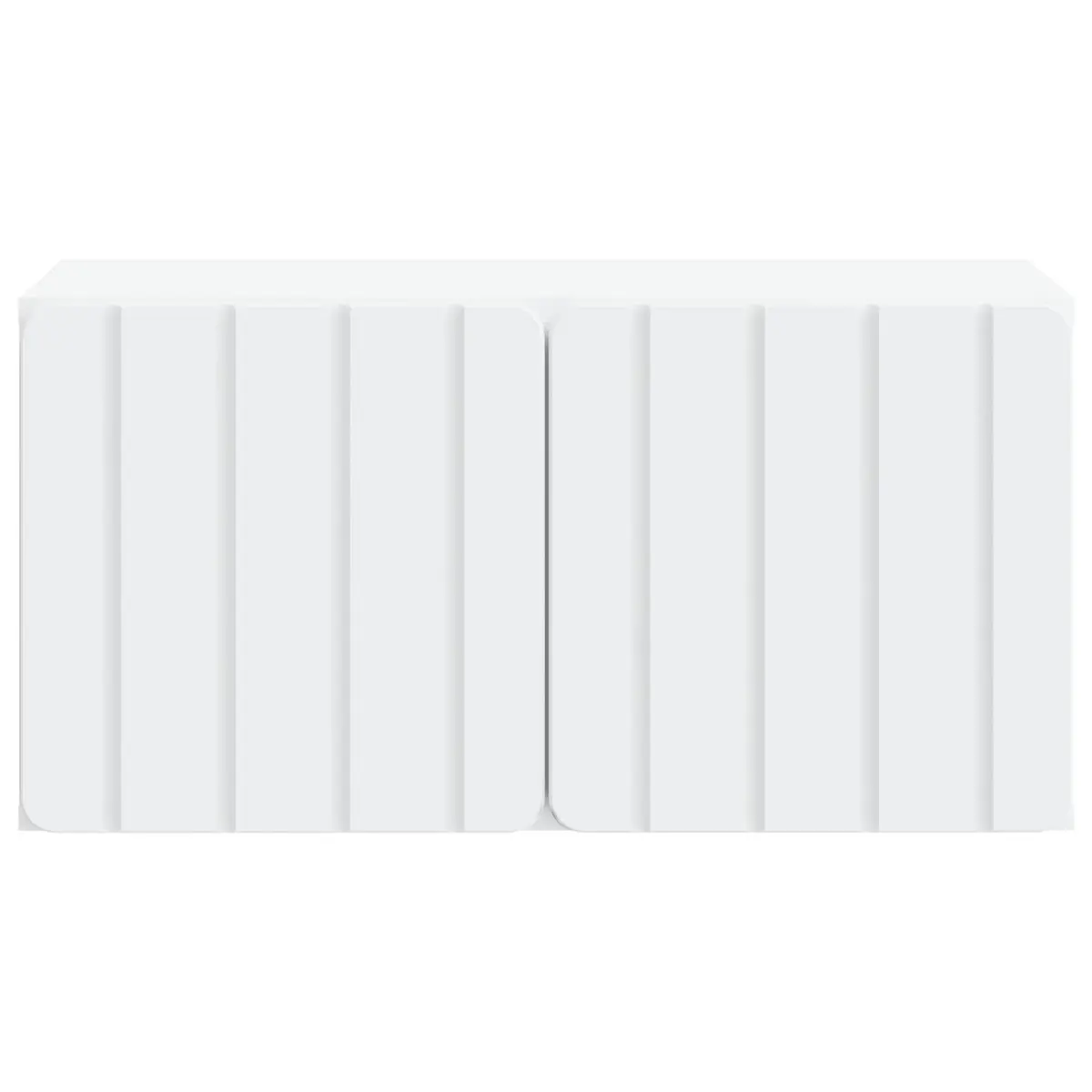 Wall-Mounted TV Cabinet 59.5 x 31 x 30 cm White Storage Unit Living Room