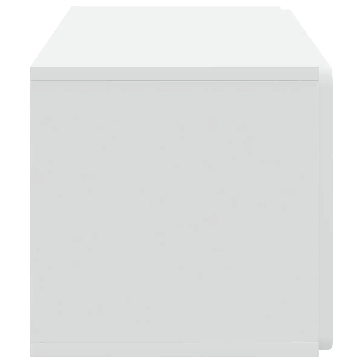 Wall-Mounted TV Cabinet 59.5 x 31 x 30 cm White Storage Unit Living Room