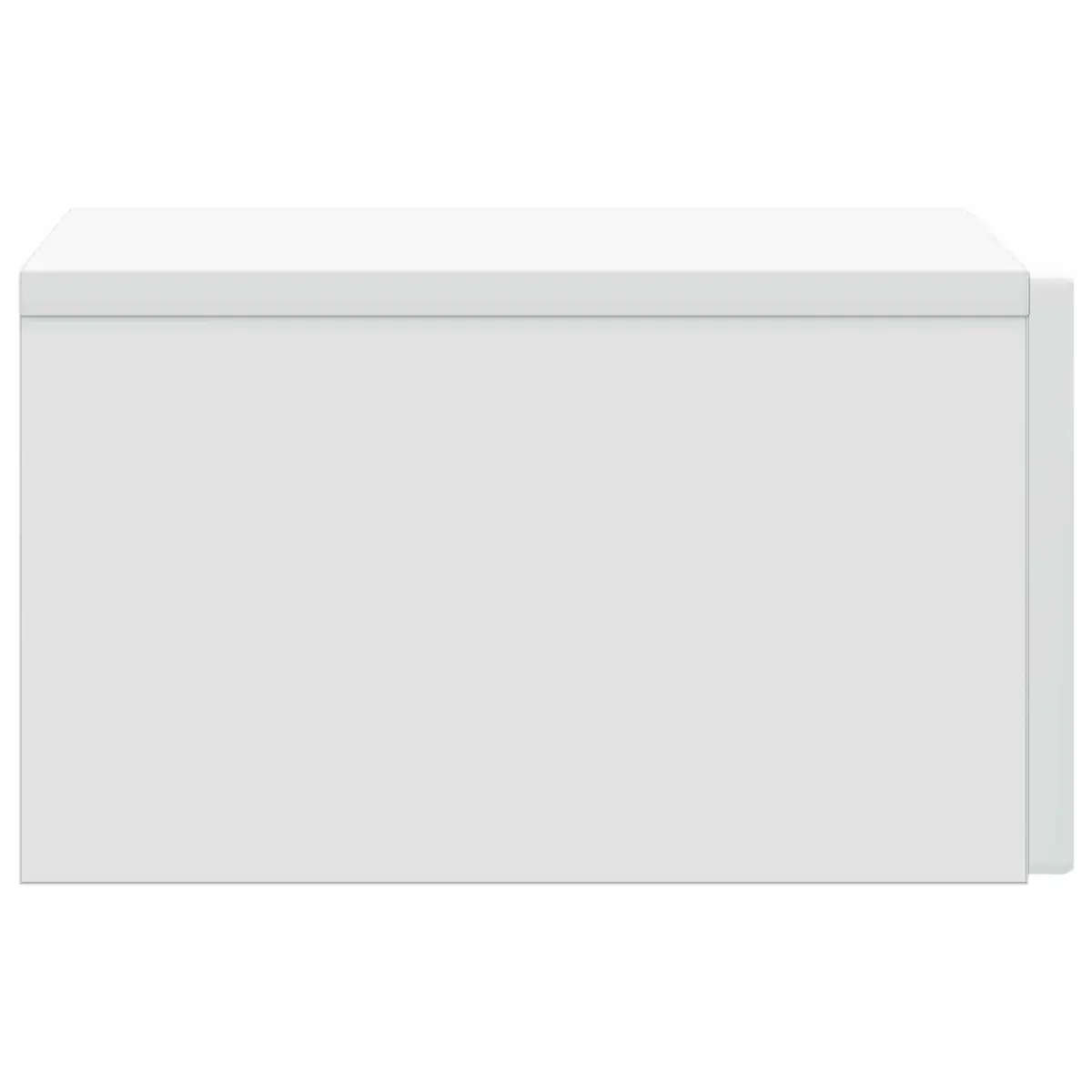 Wall-Mounted Bedside Cabinet Storage Drawer White 33x34.5x20cm Engineered Wood