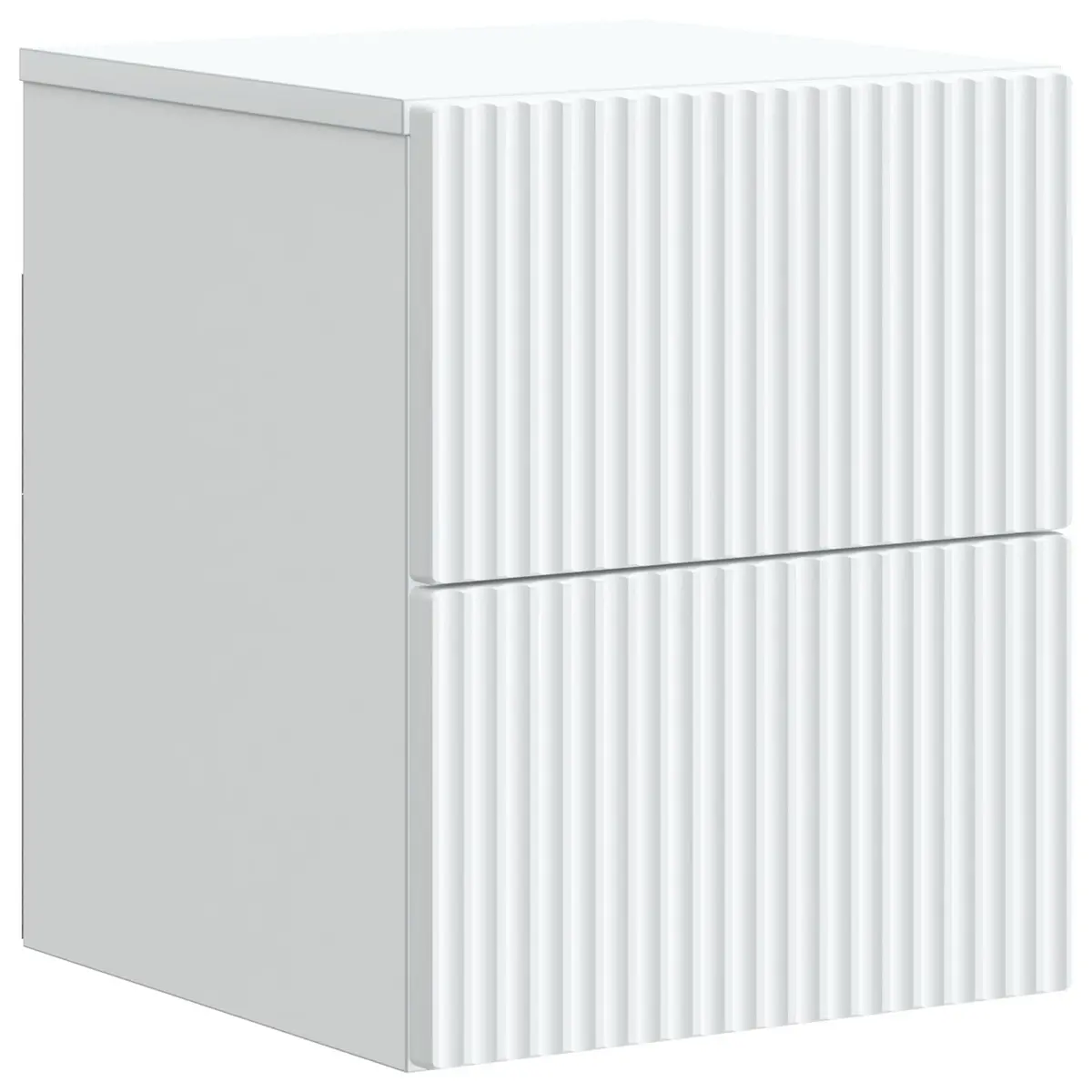 White Engineered Wood Wall-Mounted Cabinet