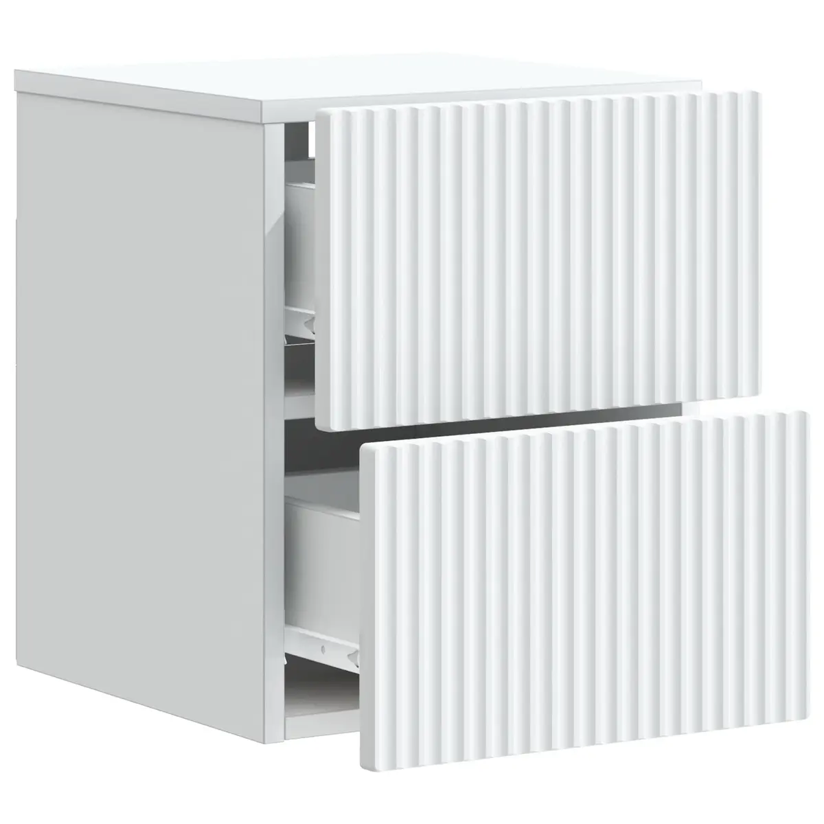 White Engineered Wood Wall-Mounted Cabinet