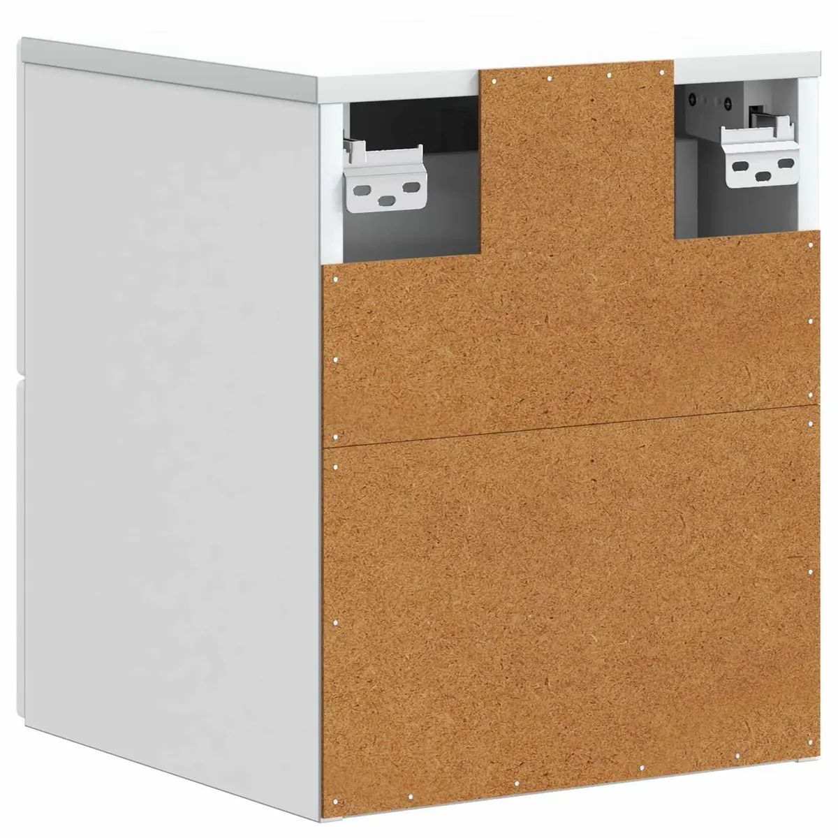 White Engineered Wood Wall-Mounted Cabinet