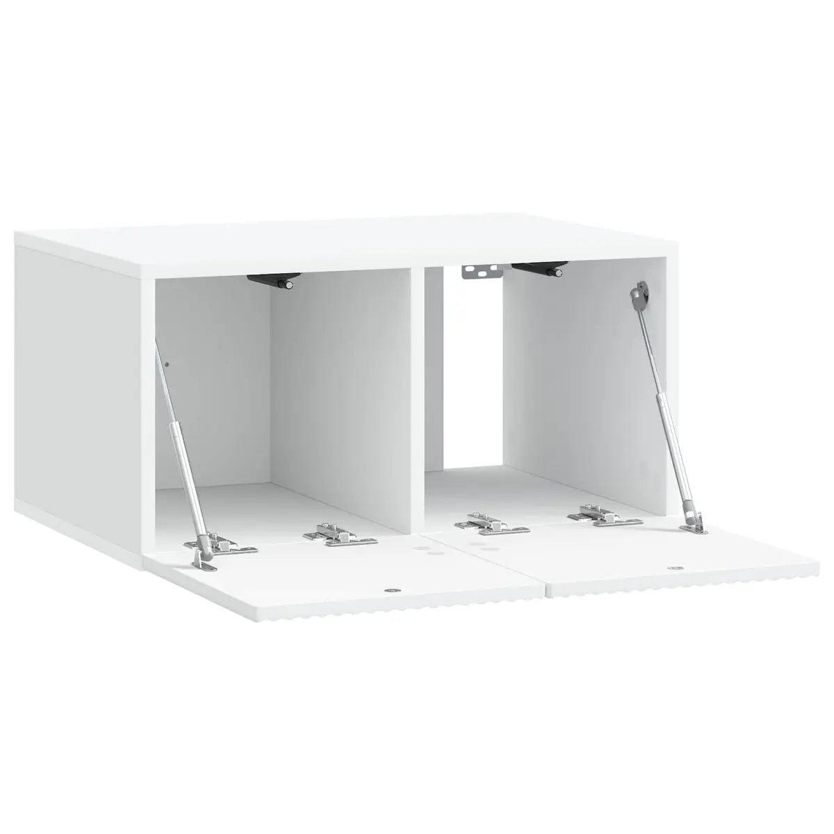 Wall-Mounted TV Cabinet Modern White 59.5 x 41 Engineered Wood