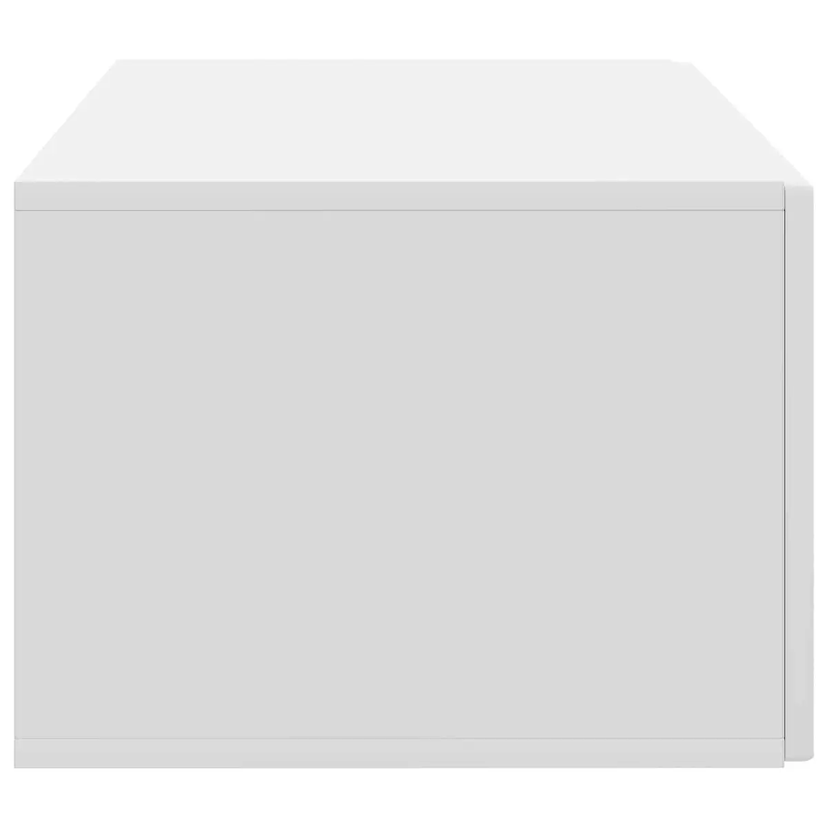 Wall-Mounted TV Cabinet Modern White 59.5 x 41 Engineered Wood