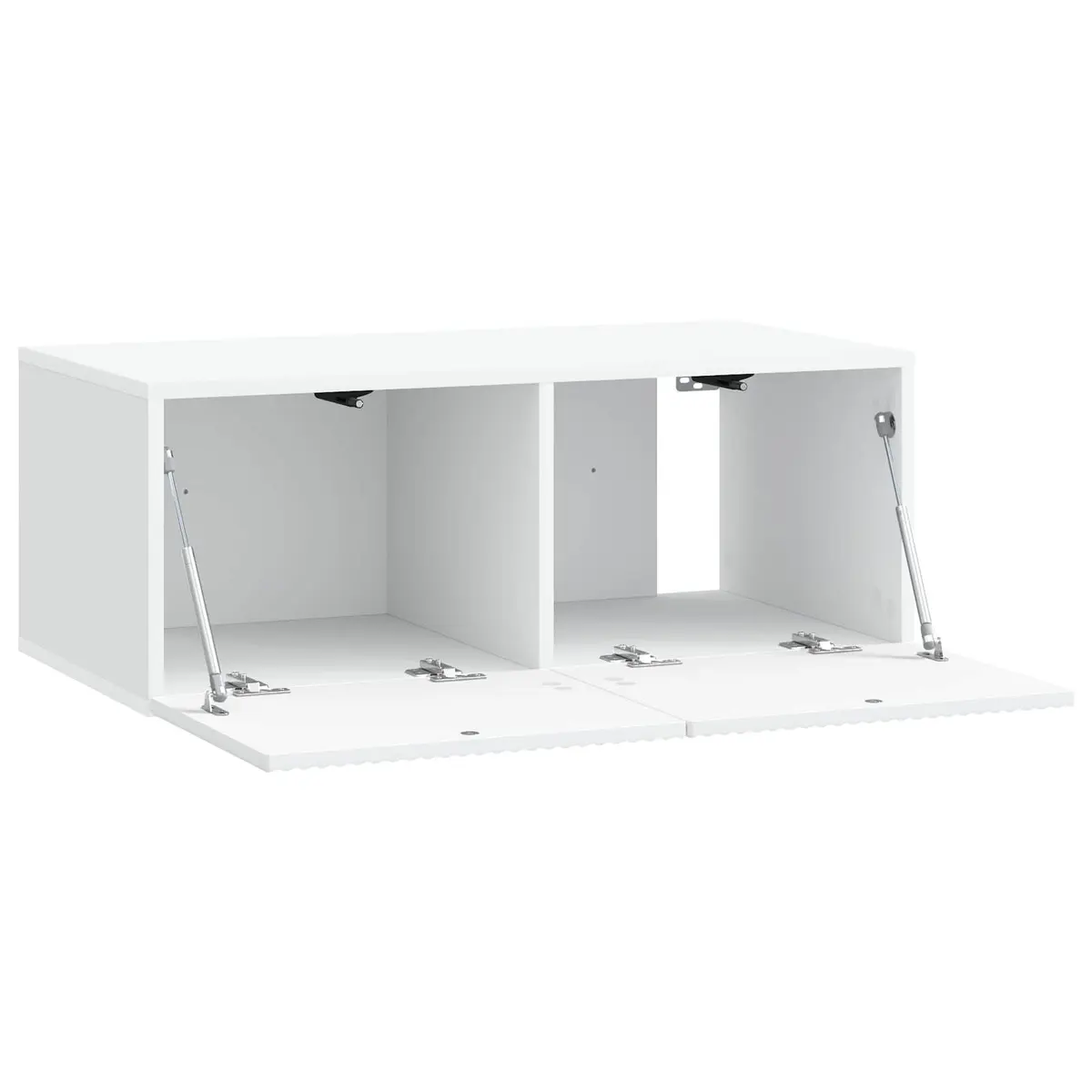 Wall-Mounted TV Cabinet White Modern Living Room Storage Engineered Wood 78.5cm