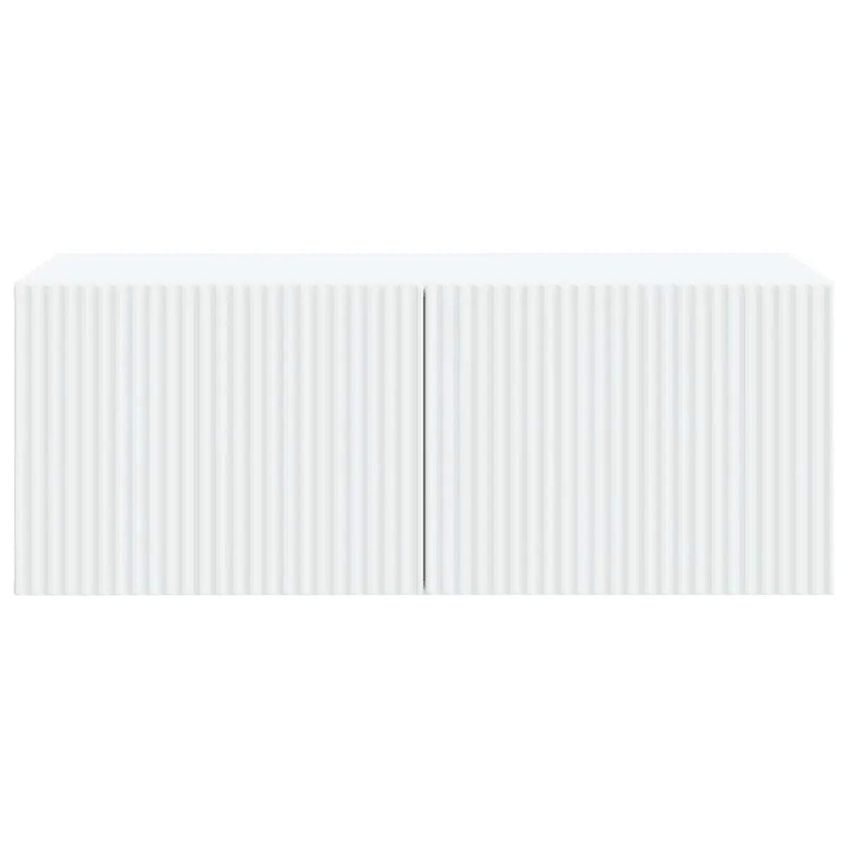 Wall-Mounted TV Cabinet White Modern Living Room Storage Engineered Wood 78.5cm