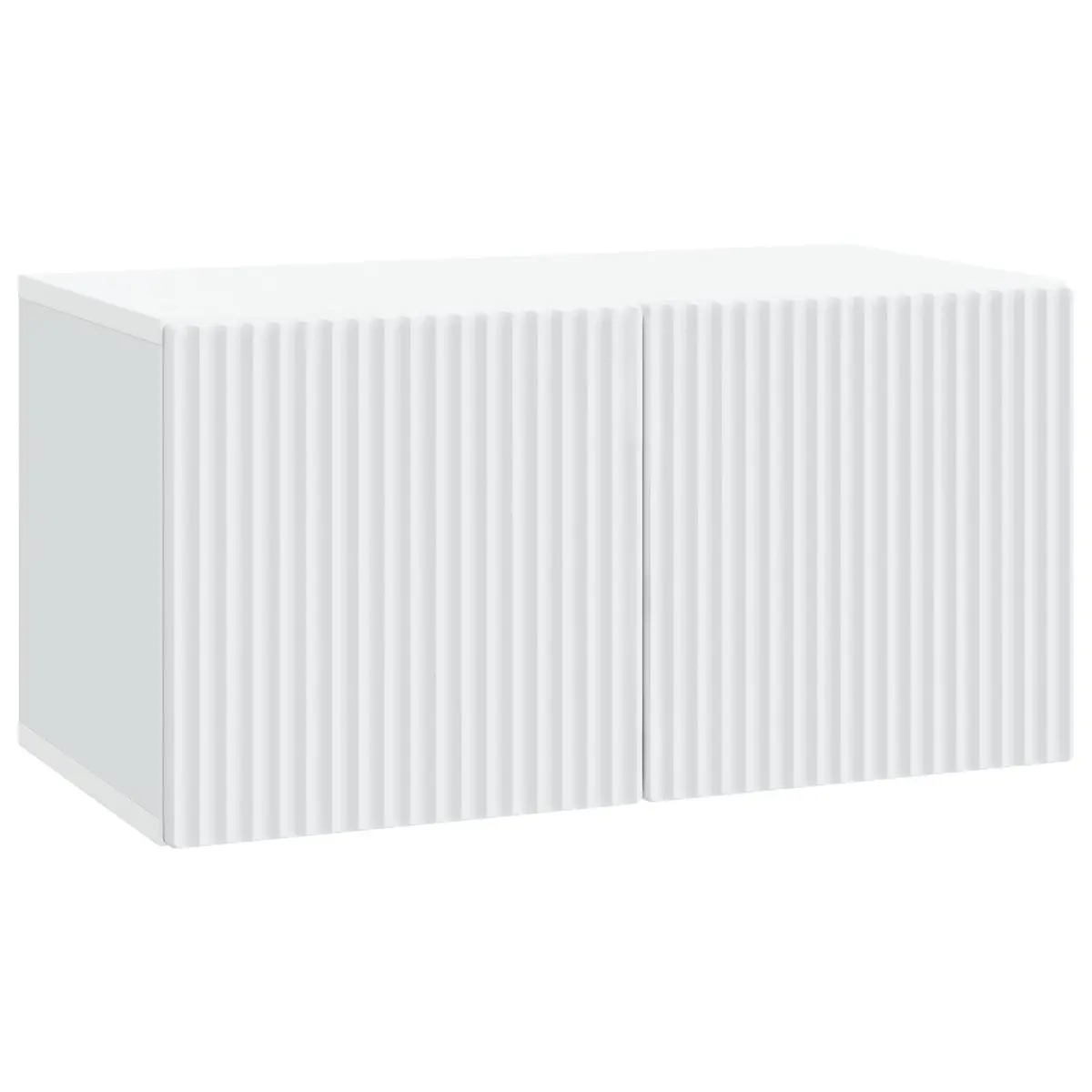 Wall-Mounted TV Cabinet White Modern 59.5 x 31 x 30 cm Engineered Wood