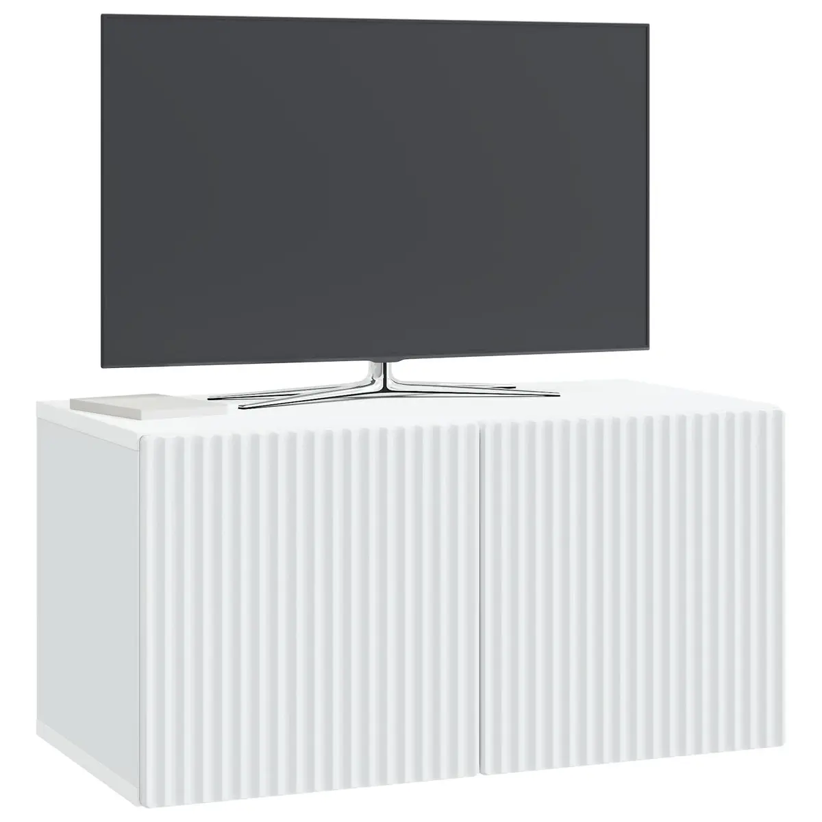 Wall-Mounted TV Cabinet White Modern 59.5 x 31 x 30 cm Engineered Wood