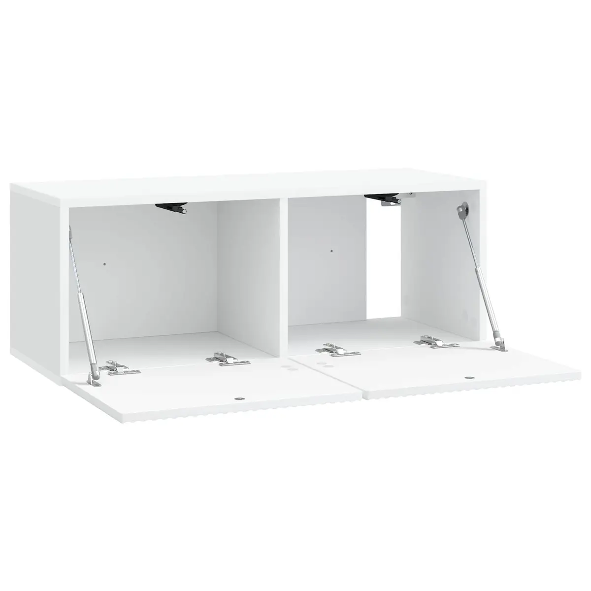 Wall-Mounted TV Cabinet White Modern Storage Unit Living Room Entertainment