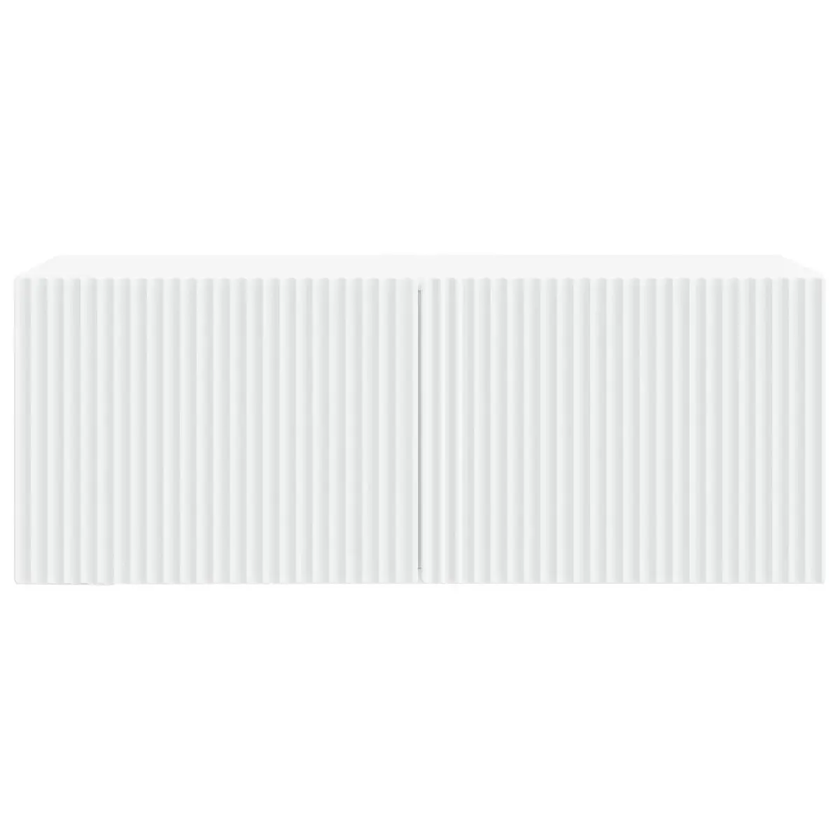 Wall-Mounted TV Cabinet White Modern Storage Unit Living Room Entertainment