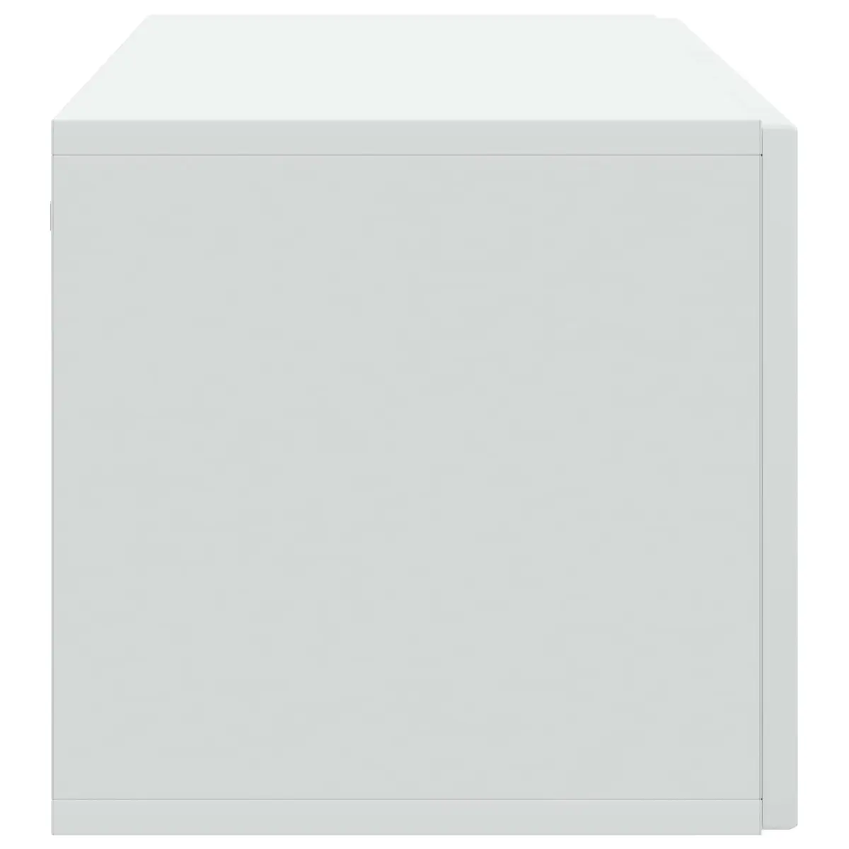 White Wall-Mounted TV Cabinet Modern Living Room Storage Unit 98x31x30cm
