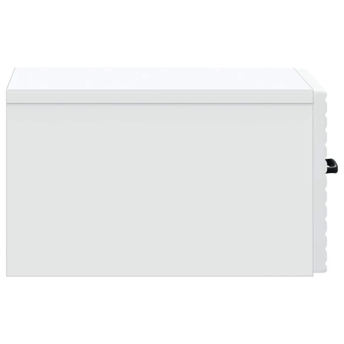 Wall-Mounted Bedside Cabinet White Storage Table 34.5 x 33 x 20 cm Engineered Wood