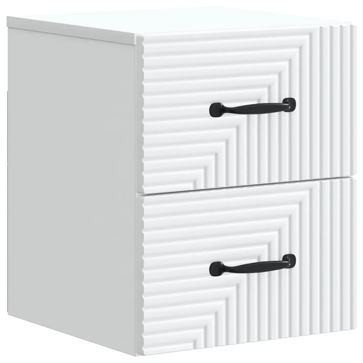 Wall-Mounted Bedside Cabinet in White 34.5 x 33 x 40 cm