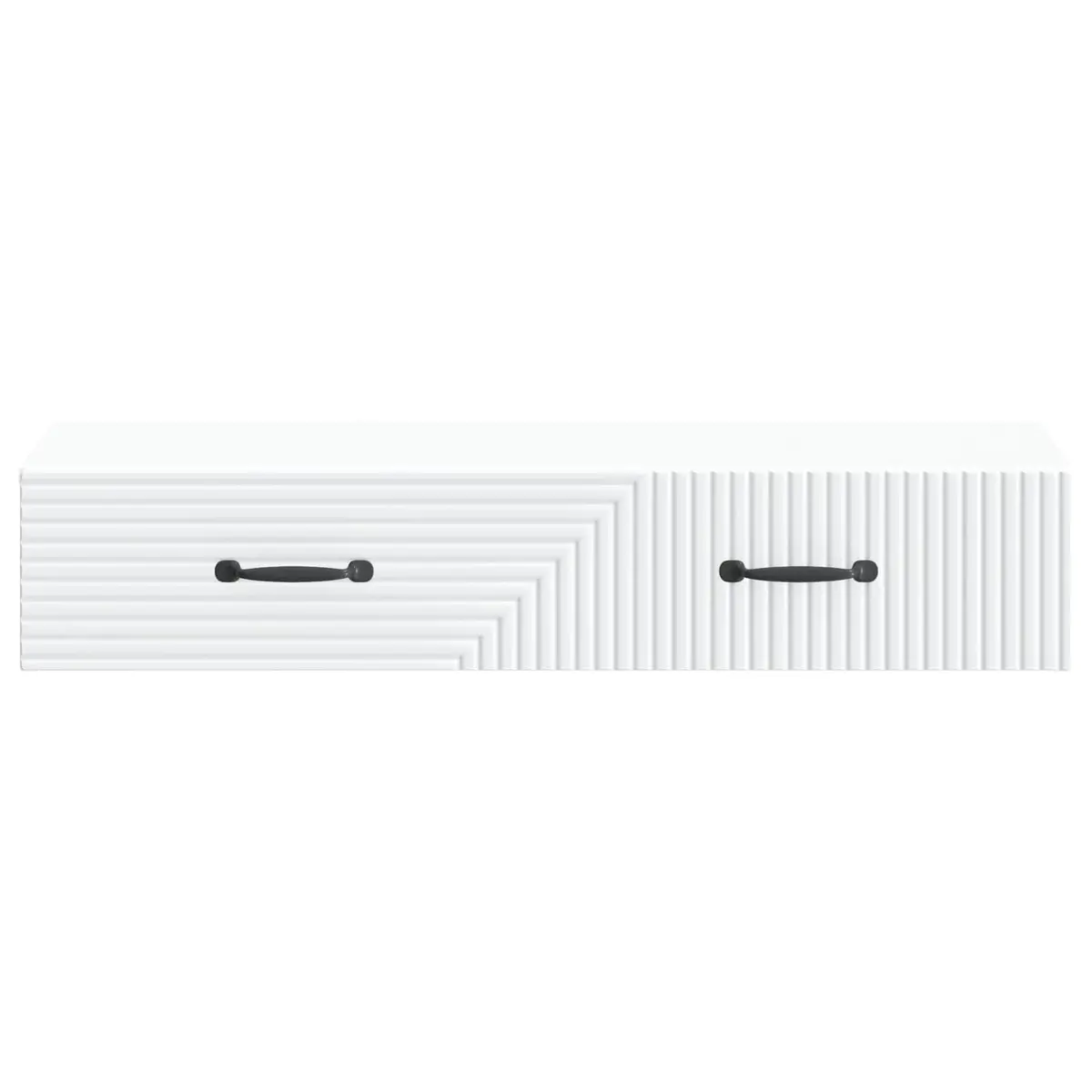 Wall-Mounted Side Table Modern White 87.5cm Engineered Wood