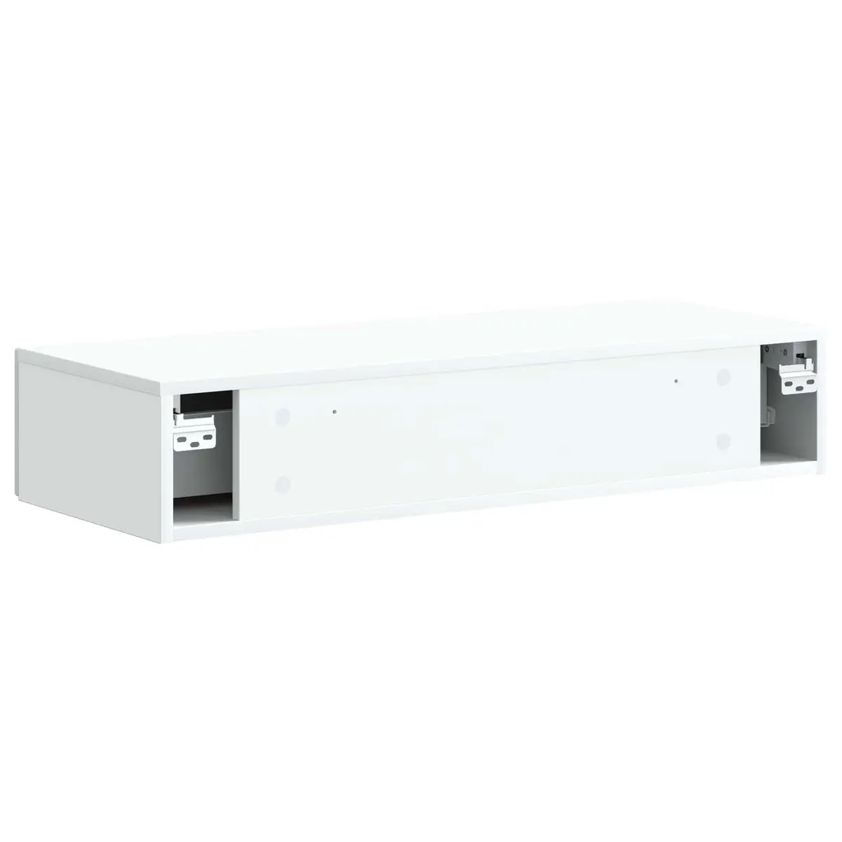 Wall-Mounted Side Table Modern White 87.5cm Engineered Wood