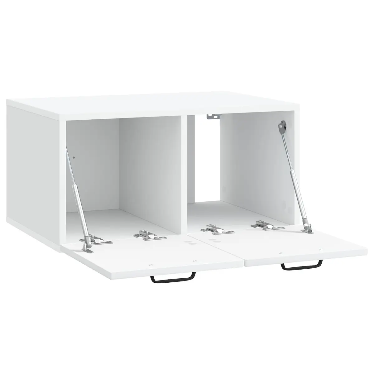 Wall-Mounted TV Cabinet in White 59.5 x 41 x 30cm