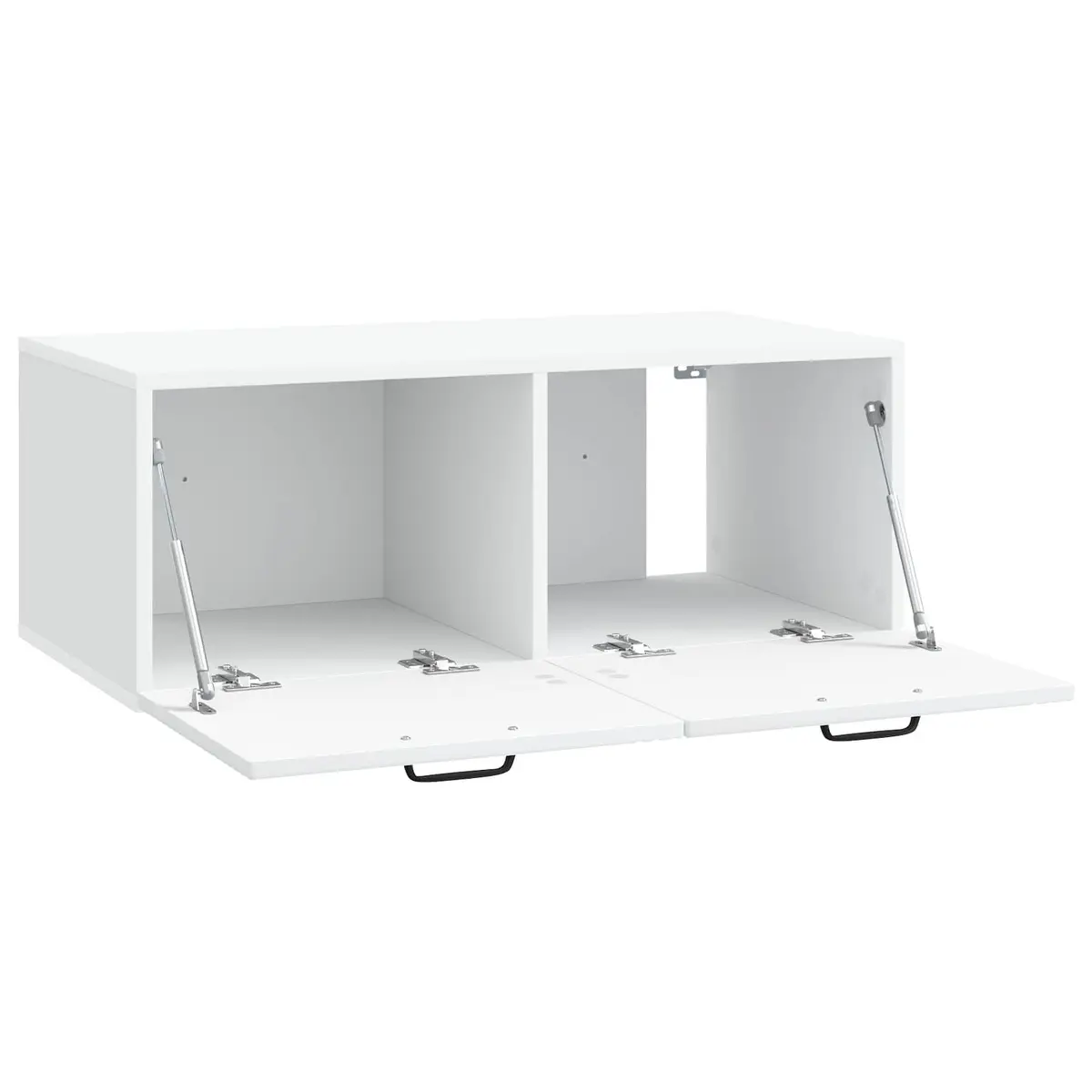 Wall-Mounted TV Cabinet White 78.5 x 41 x 30 cm Engineered Wood Modern Living Room Storage Unit