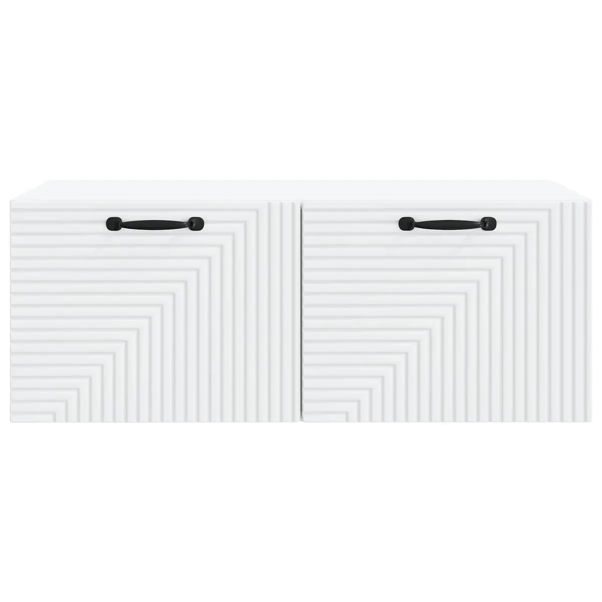 Wall-Mounted TV Cabinet White 78.5 x 41 x 30 cm Engineered Wood Modern Living Room Storage Unit
