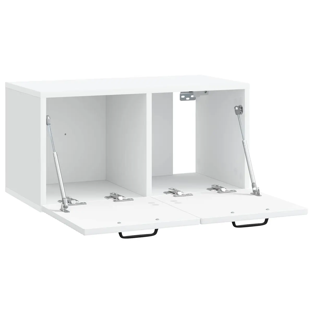 Wall-Mounted TV Cabinet White Modern 59.5x31x30cm Engineered Wood