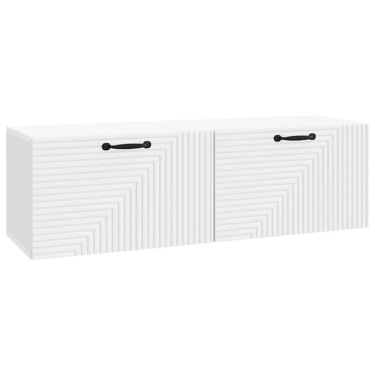 Wall-Mounted TV Cabinet in White