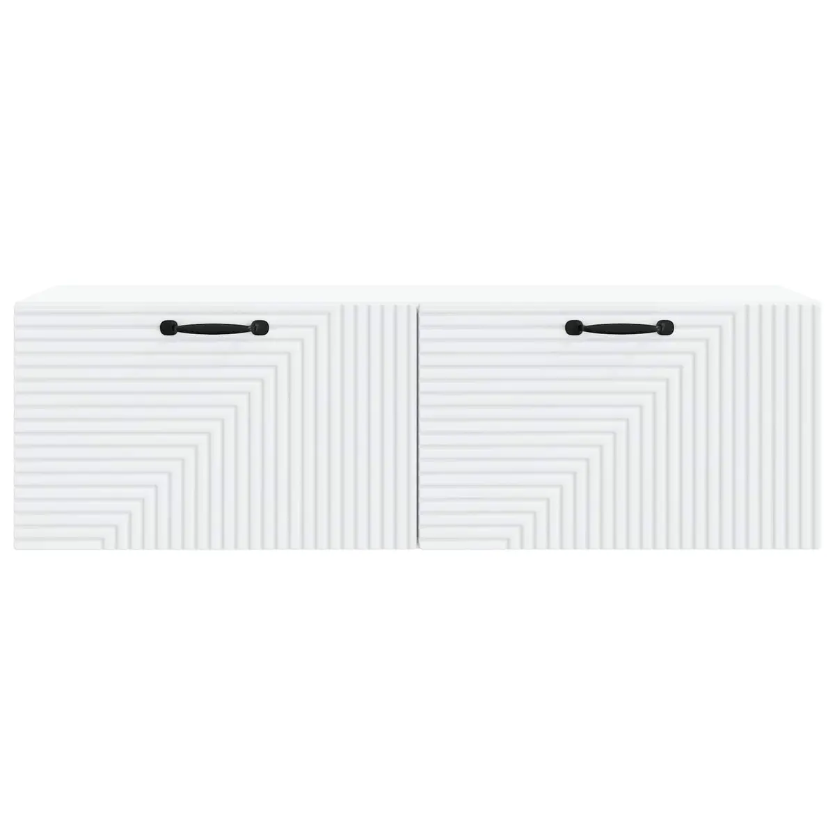 Wall-Mounted TV Cabinet in White